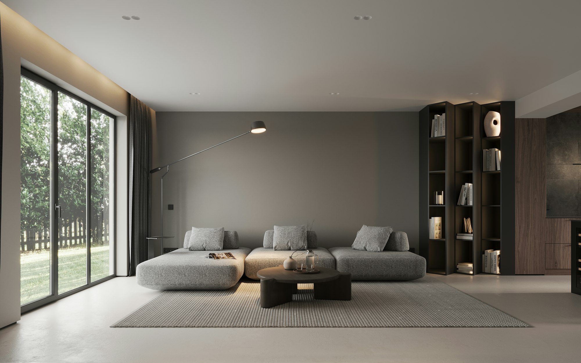 Bright modern living room